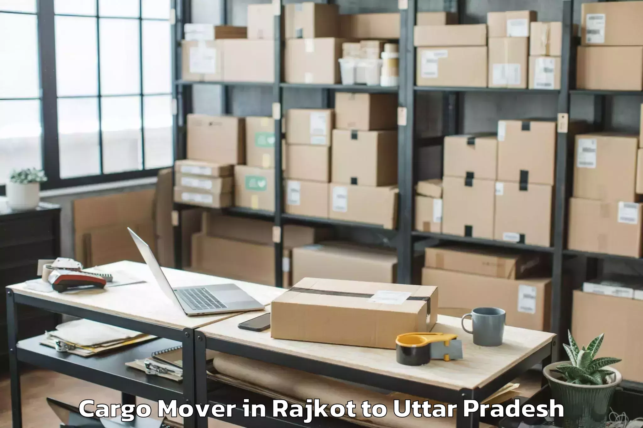 Get Rajkot to Lucknow Cargo Mover